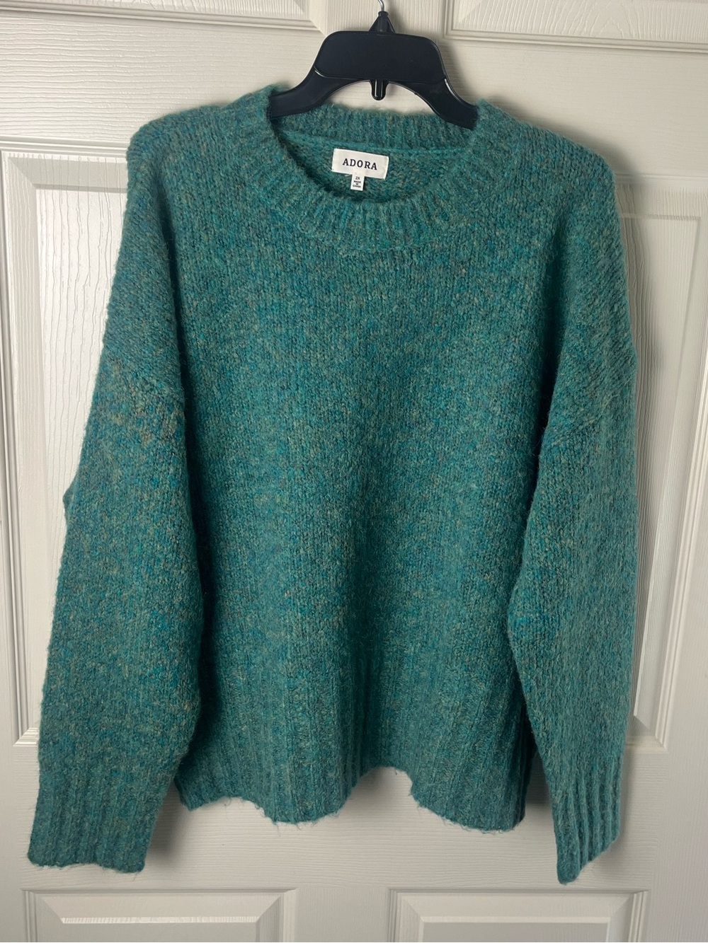 Adora Teal Crewneck Sweater